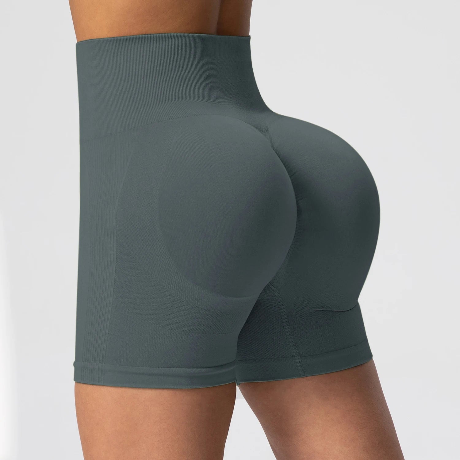 Women Yoga Shorts Cycling Jogging Fitness Tights Workout Scrunch Butt Sports Biker Shorts Summer Slim Seamless Tights Gym Wear