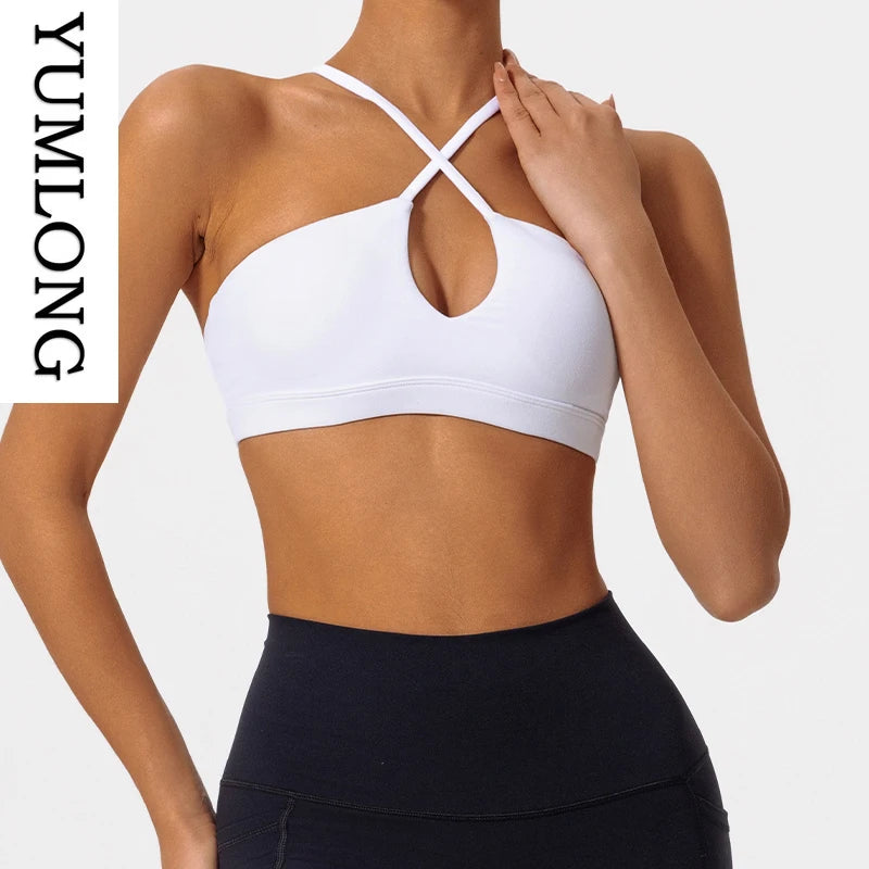 Women Push Up Sports Bra Ultra-Soft Yoga Activewear Breathable Fitness Bralette Running Gym Apparel Casual Workout Tops 2025