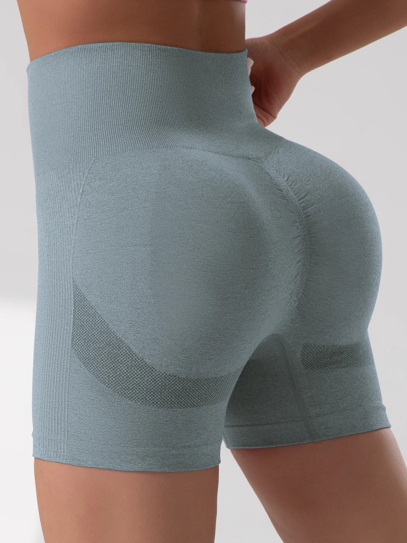 Women Yoga Shorts Cycling Jogging Fitness Tights Workout Scrunch Butt Sports Biker Shorts Summer Slim Seamless Tights Gym Wear