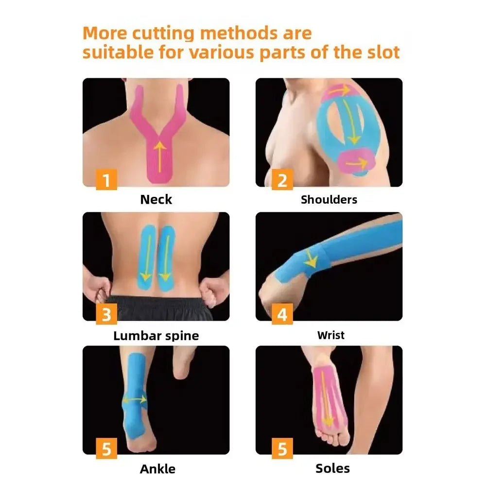 New Nonwovens Sports Muscle Patch Internal Effect Pre-cut Muscle Strain Pain Relief Breathable Muscle Support Pain Relief