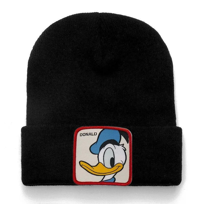 Disney Mickey Mouse Knitting Beanies Hat Men Women Anime Quality Cap Cute Casual Warm Fashion Versatile Cold Cap for Women Hats