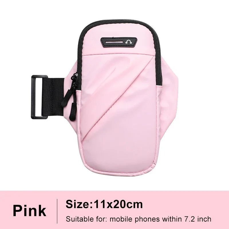 Waterproof Sports Armband Phone Case Gym Fitness Arm Band Outdoor Cycling Running Arm Bag Support Women Men Wristband Wallet