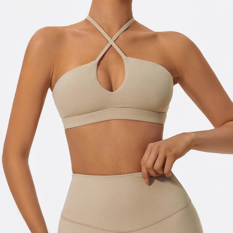 Women Push Up Sports Bra Ultra-Soft Yoga Activewear Breathable Fitness Bralette Running Gym Apparel Casual Workout Tops 2025