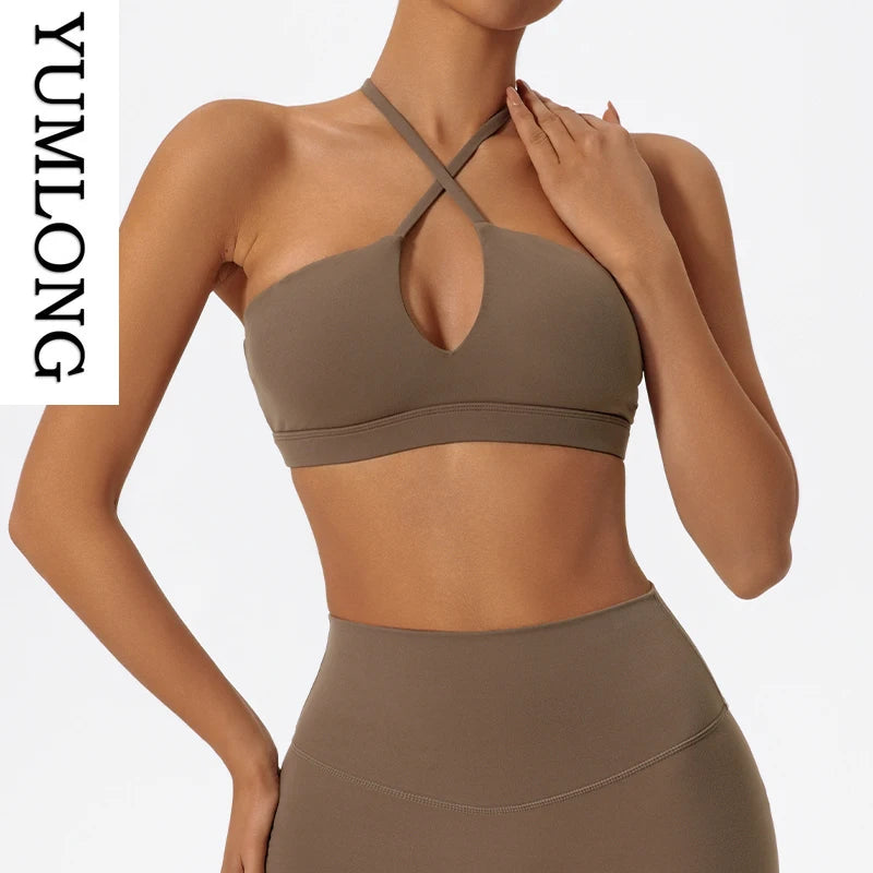 Women Push Up Sports Bra Ultra-Soft Yoga Activewear Breathable Fitness Bralette Running Gym Apparel Casual Workout Tops 2025