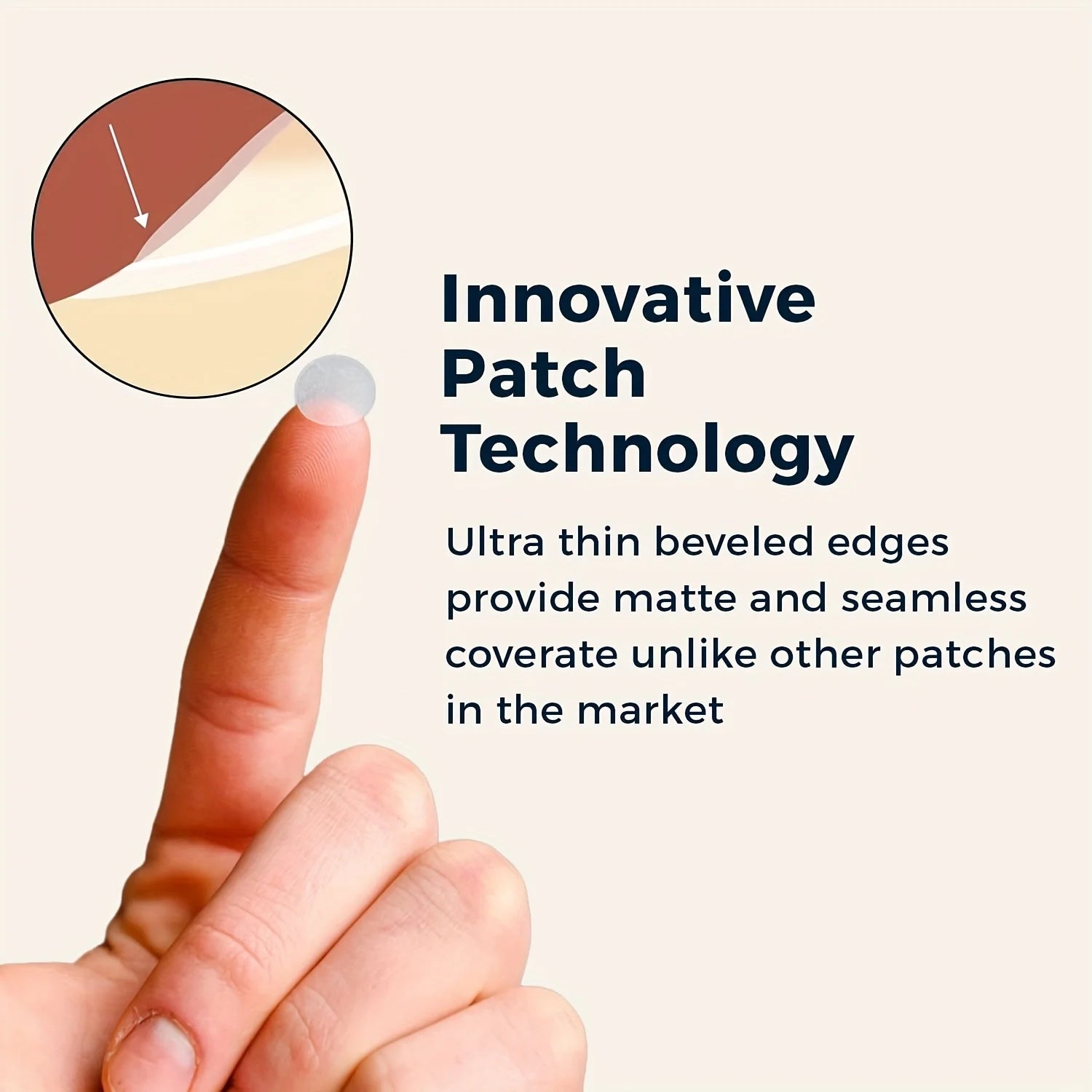 200/400/800-count packs of invisible acne patches. Covers pimples and blemishes. Gentle and non-irritating.