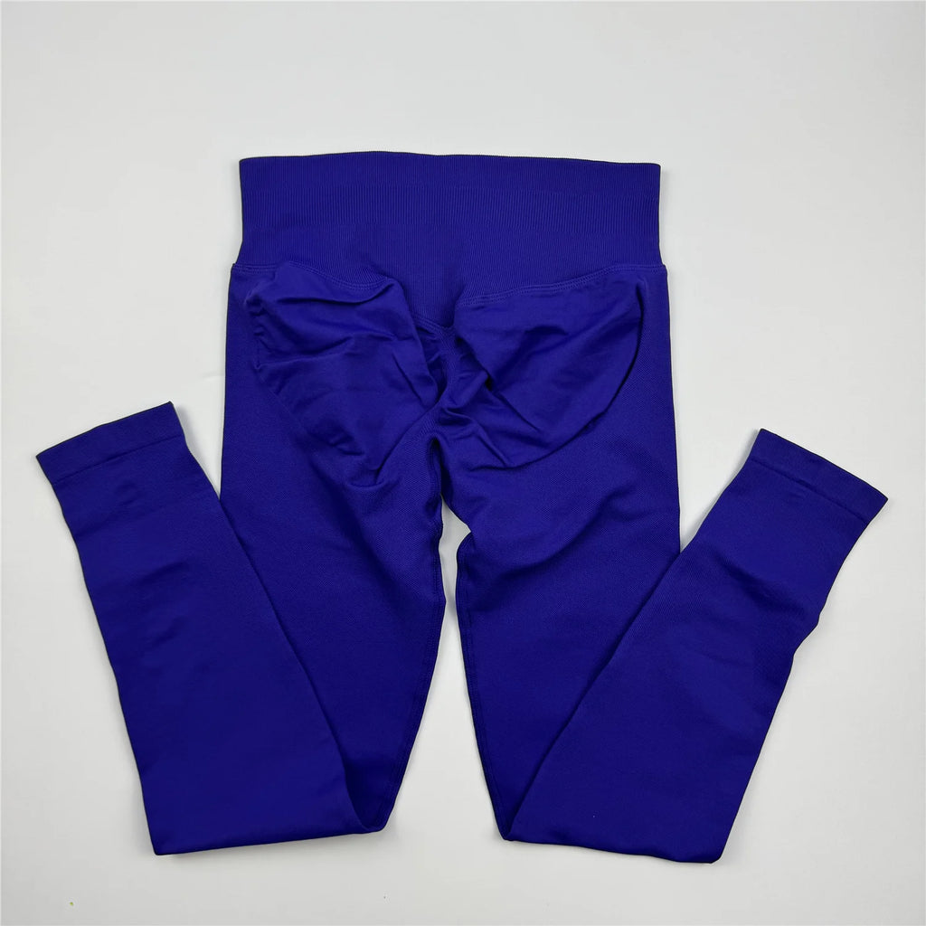 Impact Leggings Women Seamless  Low Ribbed Band Sports Yoga PantsGym clothes Fitness Workout wear Scrunch Bum Tights