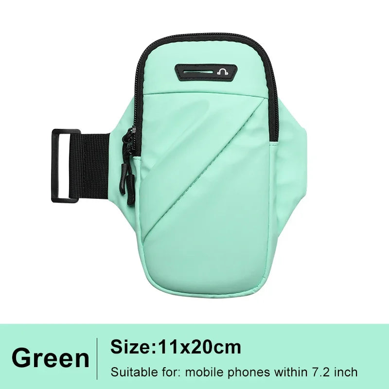Waterproof Sports Armband Phone Case Gym Fitness Arm Band Outdoor Cycling Running Arm Bag Support Women Men Wristband Wallet