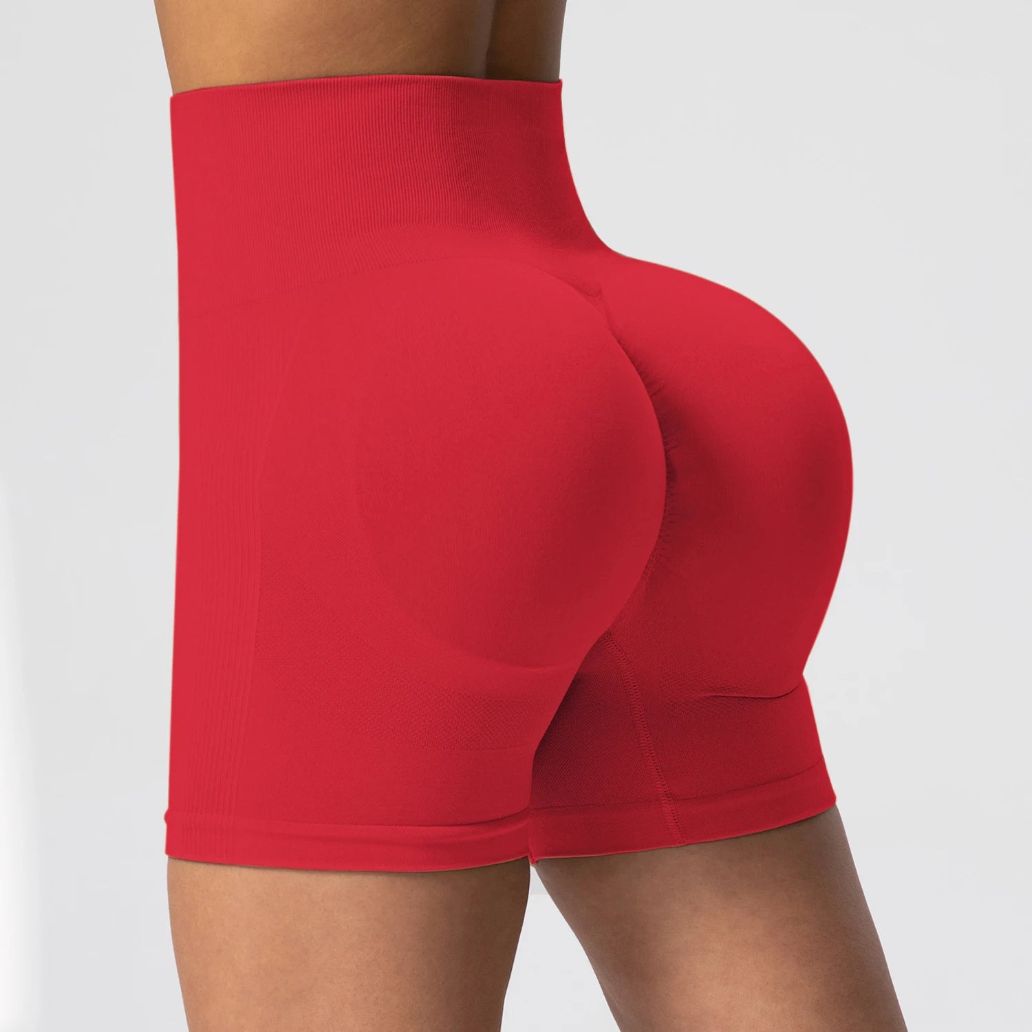 Women Yoga Shorts Cycling Jogging Fitness Tights Workout Scrunch Butt Sports Biker Shorts Summer Slim Seamless Tights Gym Wear