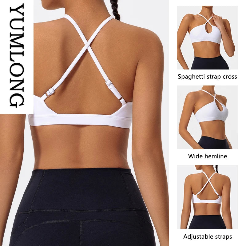Women Push Up Sports Bra Ultra-Soft Yoga Activewear Breathable Fitness Bralette Running Gym Apparel Casual Workout Tops 2025