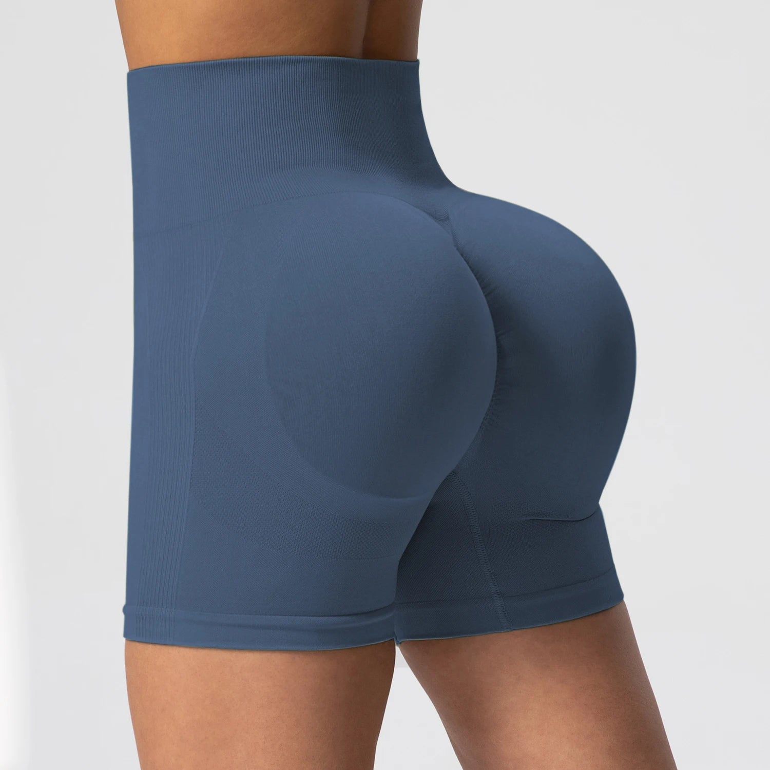 Women Yoga Shorts Cycling Jogging Fitness Tights Workout Scrunch Butt Sports Biker Shorts Summer Slim Seamless Tights Gym Wear