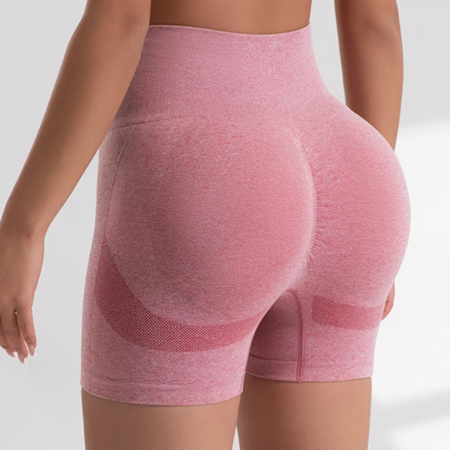 Women Yoga Shorts Cycling Jogging Fitness Tights Workout Scrunch Butt Sports Biker Shorts Summer Slim Seamless Tights Gym Wear