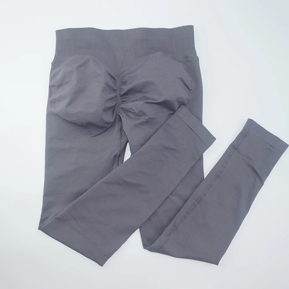 Impact Leggings Women Seamless  Low Ribbed Band Sports Yoga PantsGym clothes Fitness Workout wear Scrunch Bum Tights