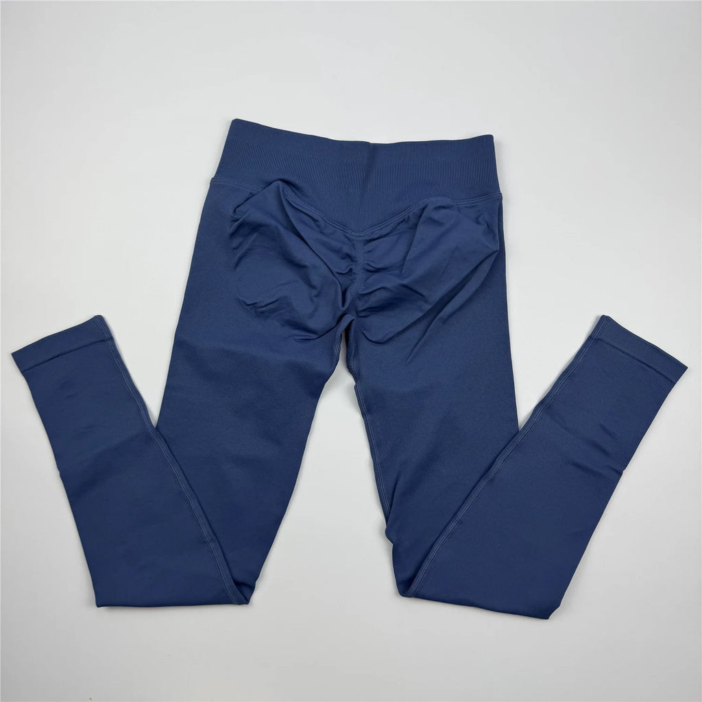 Impact Leggings Women Seamless  Low Ribbed Band Sports Yoga PantsGym clothes Fitness Workout wear Scrunch Bum Tights