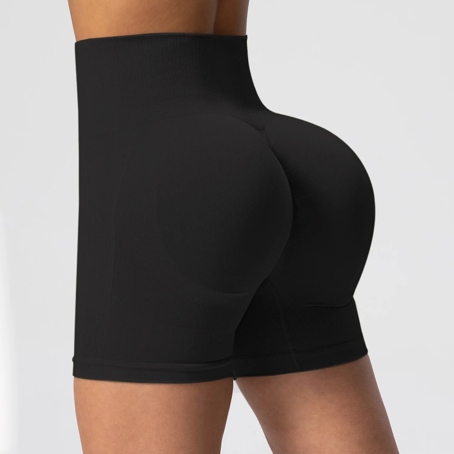 Women Yoga Shorts Cycling Jogging Fitness Tights Workout Scrunch Butt Sports Biker Shorts Summer Slim Seamless Tights Gym Wear