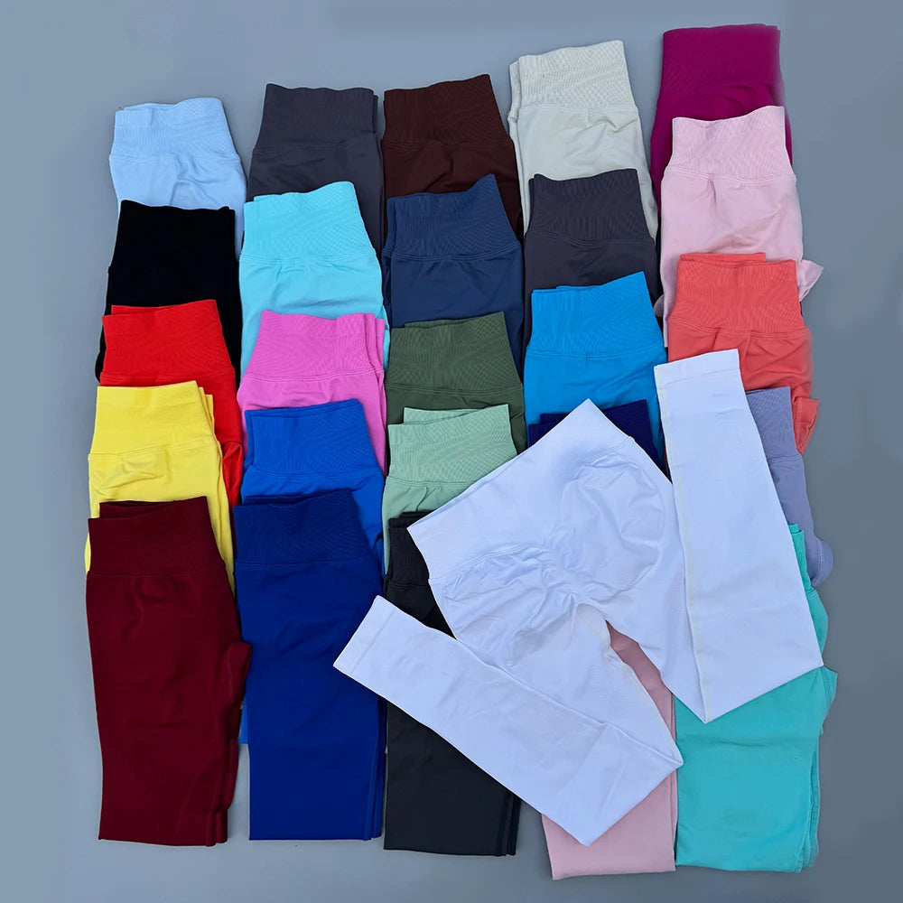 Impact Leggings Women Seamless  Low Ribbed Band Sports Yoga PantsGym clothes Fitness Workout wear Scrunch Bum Tights