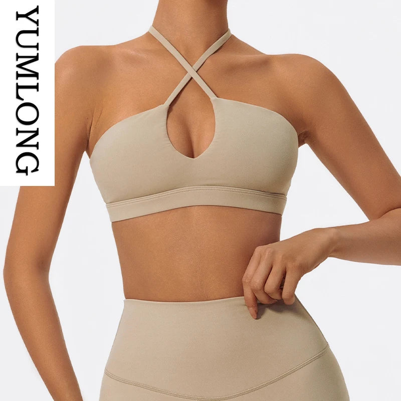 Women Push Up Sports Bra Ultra-Soft Yoga Activewear Breathable Fitness Bralette Running Gym Apparel Casual Workout Tops 2025
