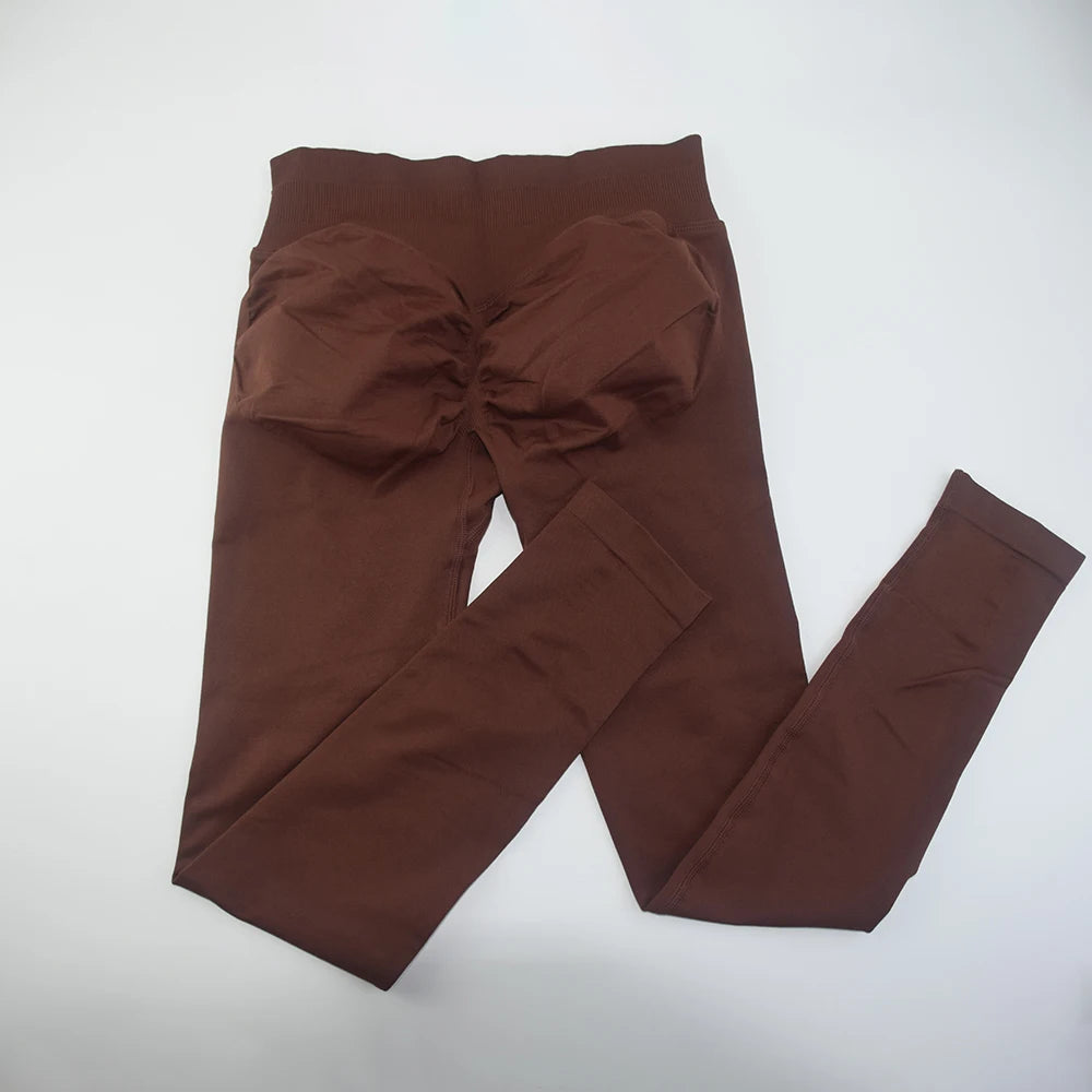 Impact Leggings Women Seamless  Low Ribbed Band Sports Yoga PantsGym clothes Fitness Workout wear Scrunch Bum Tights