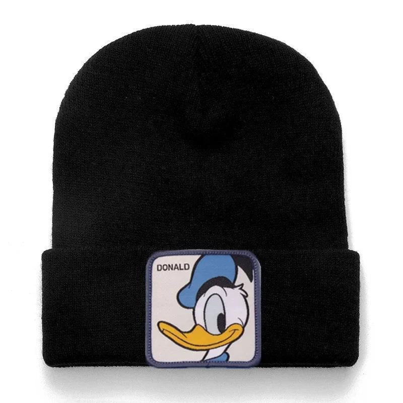 Disney Mickey Mouse Knitting Beanies Hat Men Women Anime Quality Cap Cute Casual Warm Fashion Versatile Cold Cap for Women Hats
