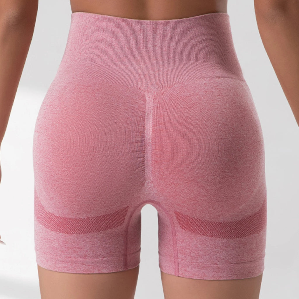 Women Yoga Shorts Cycling Jogging Fitness Tights Workout Scrunch Butt Sports Biker Shorts Summer Slim Seamless Tights Gym Wear