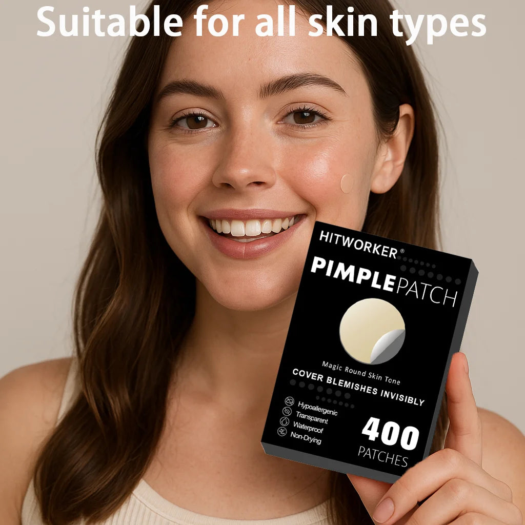 400Count Acne Patch, Covers Pimple And Acne, Acne Pimple Patch for Covering Zits And Blemishes, Spot Stickers for Face And Skin