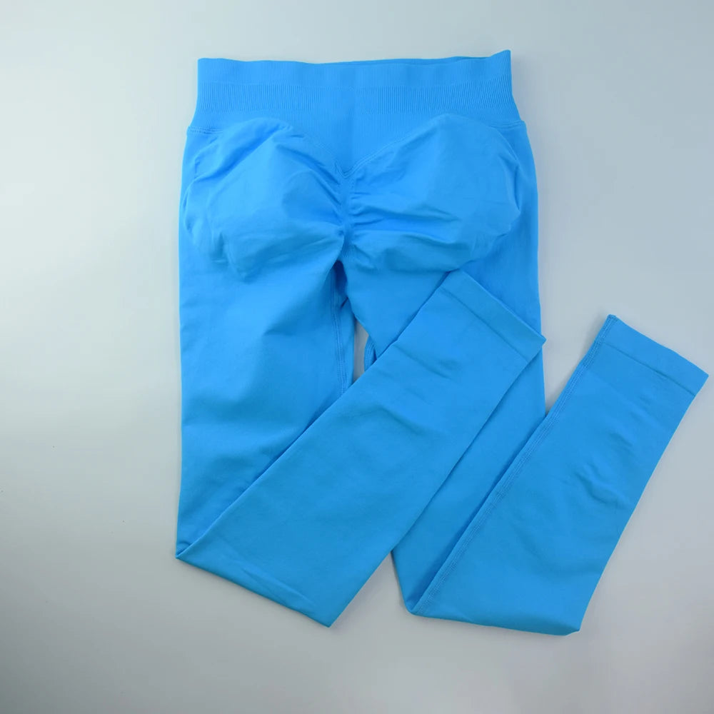 Impact Leggings Women Seamless  Low Ribbed Band Sports Yoga PantsGym clothes Fitness Workout wear Scrunch Bum Tights