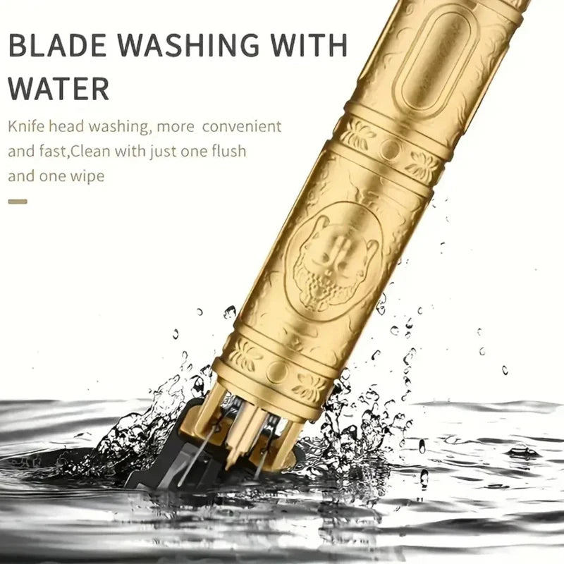 T9 Portable Vintage Hair Trimmer USB Fast Charging Cordless Barber Clipper for Men's Beard Grooming Hair Cutting Machine