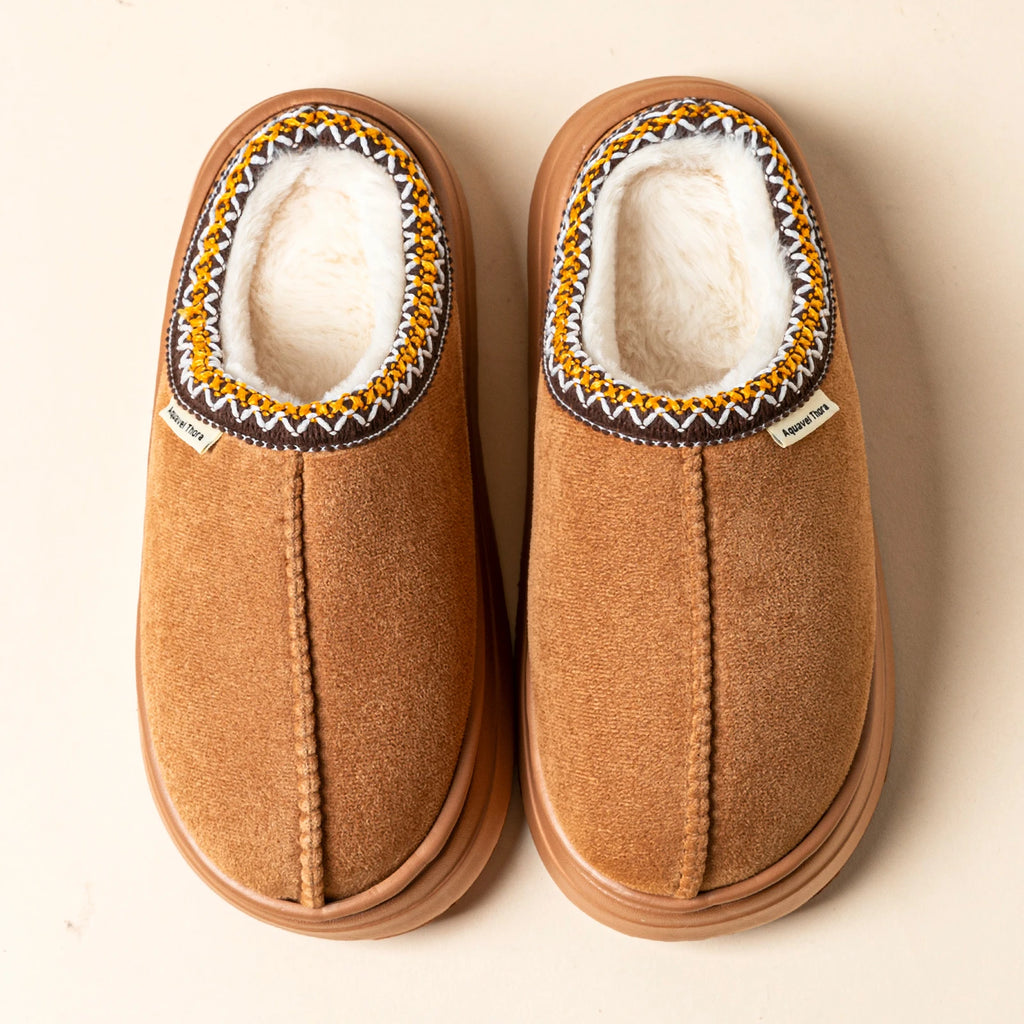 Winter Anti-slip Women's Soft Slipper Boots Fashion Couples Outdoor Casual Indoor Fuzzy Warm Comfort Men Plush Houseshoes Girls