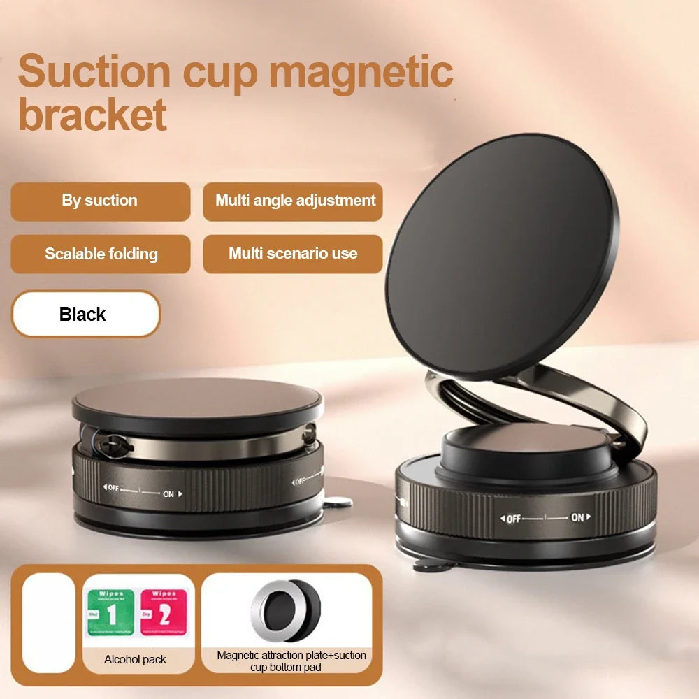 Vacuum Magnetic Phone Holder Stand, for Magsafe Suction Cup Phone MountAdjustable Swivel Lock, for Your Car/Gym/Mirror
