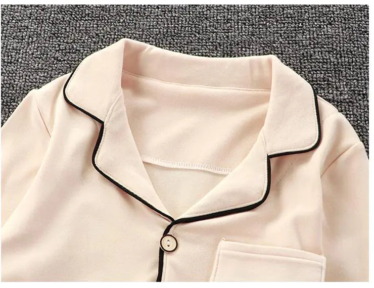 Children's Long-Sleeved Casual Pajama Set (Parent-Child)