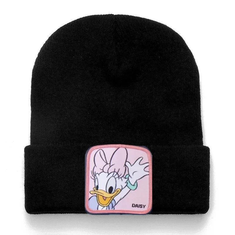 Disney Mickey Mouse Knitting Beanies Hat Men Women Anime Quality Cap Cute Casual Warm Fashion Versatile Cold Cap for Women Hats
