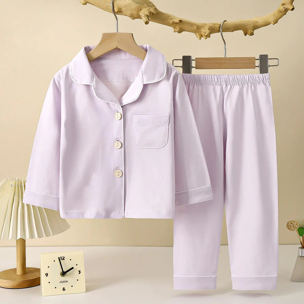 Children's Long-Sleeved Casual Pajama Set (Parent-Child)
