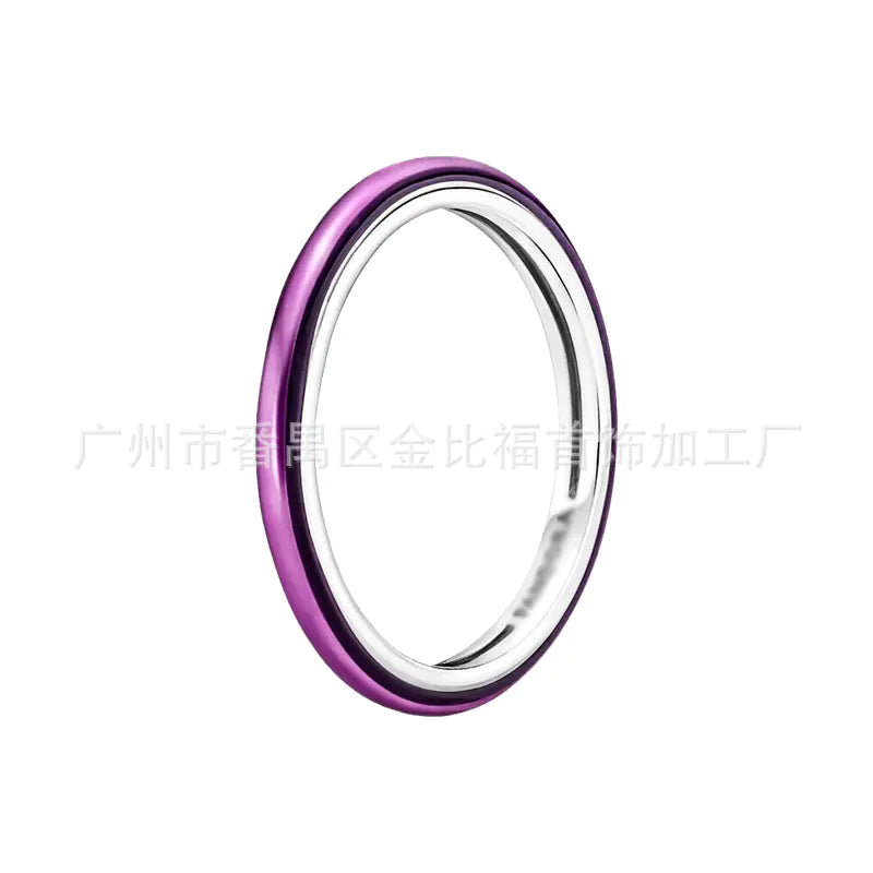 Pandora S925 Pink Diamond Heart Rose Gold Ring