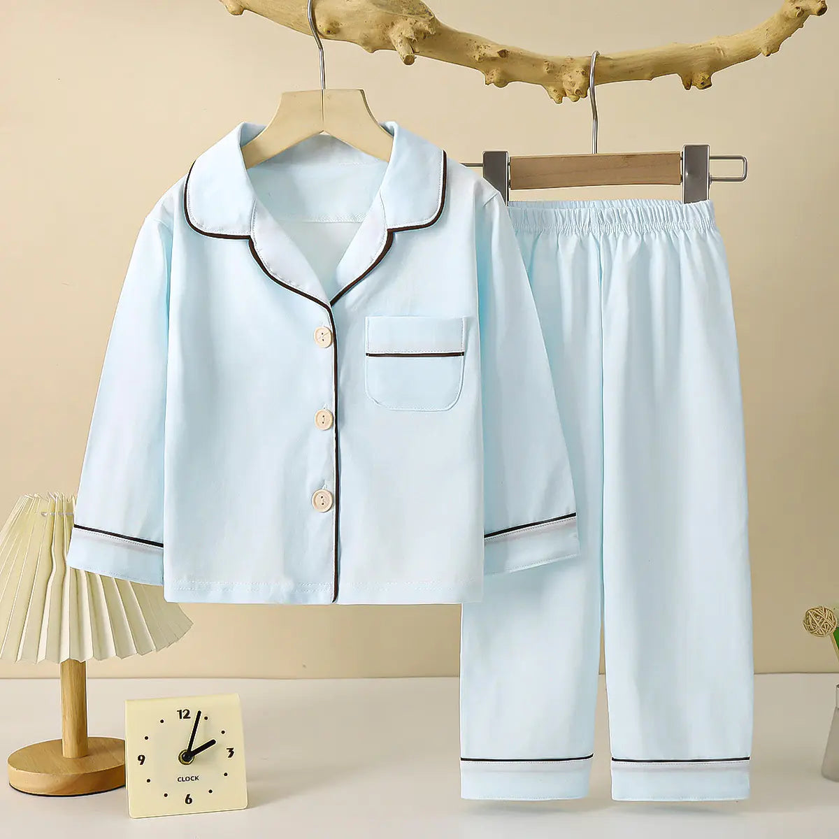 Children's Long-Sleeved Casual Pajama Set (Parent-Child)