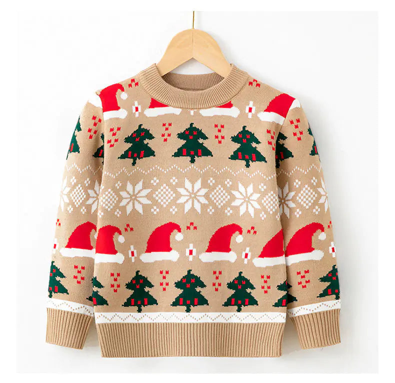 Children's Christmas Sweaters in Viscose and Cotton