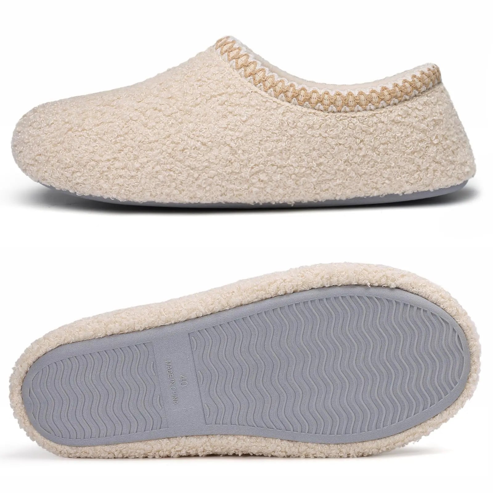 Gacimy Fur House Slippers For Women Soft Memory Foam Flat Slides Winter Warm Teddy Fleece Lady Bedroom Shoes Fluffy Sock Slipper