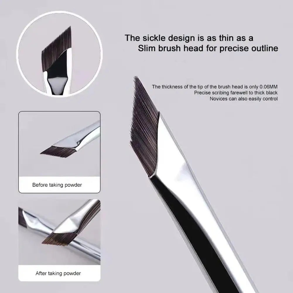 Upgrade Eyeliner Brush Ultra Thin Fine Angle Flat Eyebrow Brush Brow Precise Detail Brush Place Liner Brush Makeup