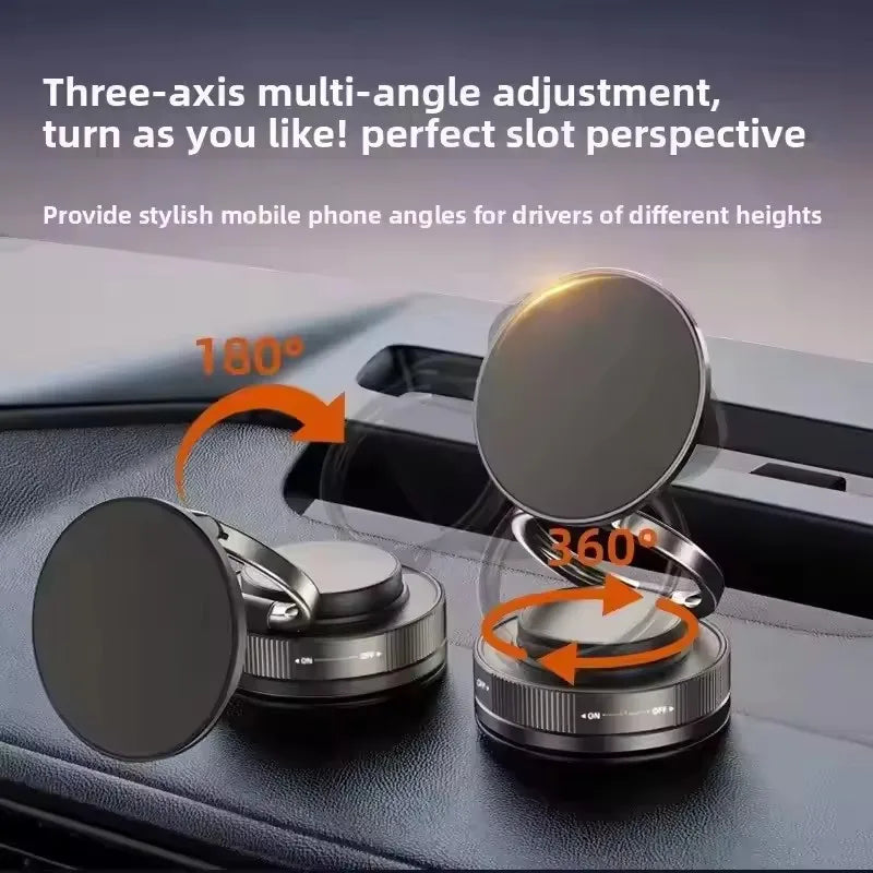 T30 Vacuum Magnetic Phone Holder Stand, for  Suction Cup Phone MountAdjustable Swivel Lock, for Your Car/Gym/Mirror