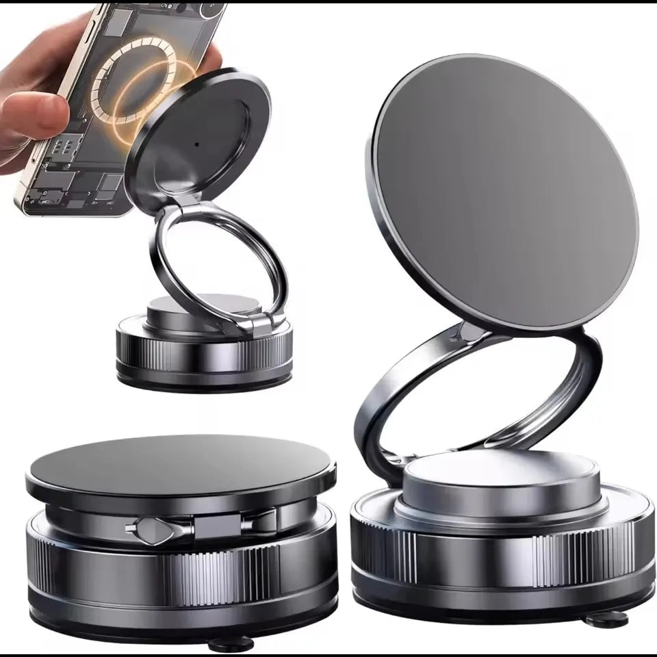 T30 Vacuum Magnetic Phone Holder Stand, for  Suction Cup Phone MountAdjustable Swivel Lock, for Your Car/Gym/Mirror