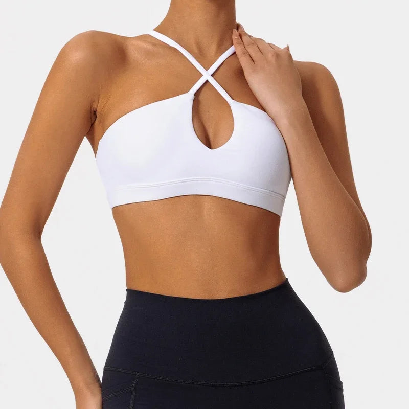 Women Push Up Sports Bra Ultra-Soft Yoga Activewear Breathable Fitness Bralette Running Gym Apparel Casual Workout Tops 2025