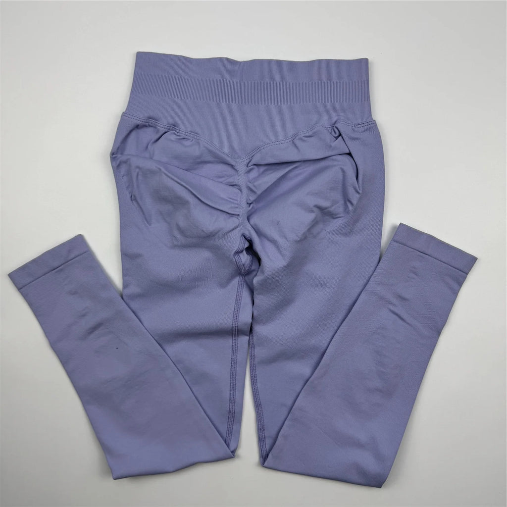 Impact Leggings Women Seamless  Low Ribbed Band Sports Yoga PantsGym clothes Fitness Workout wear Scrunch Bum Tights