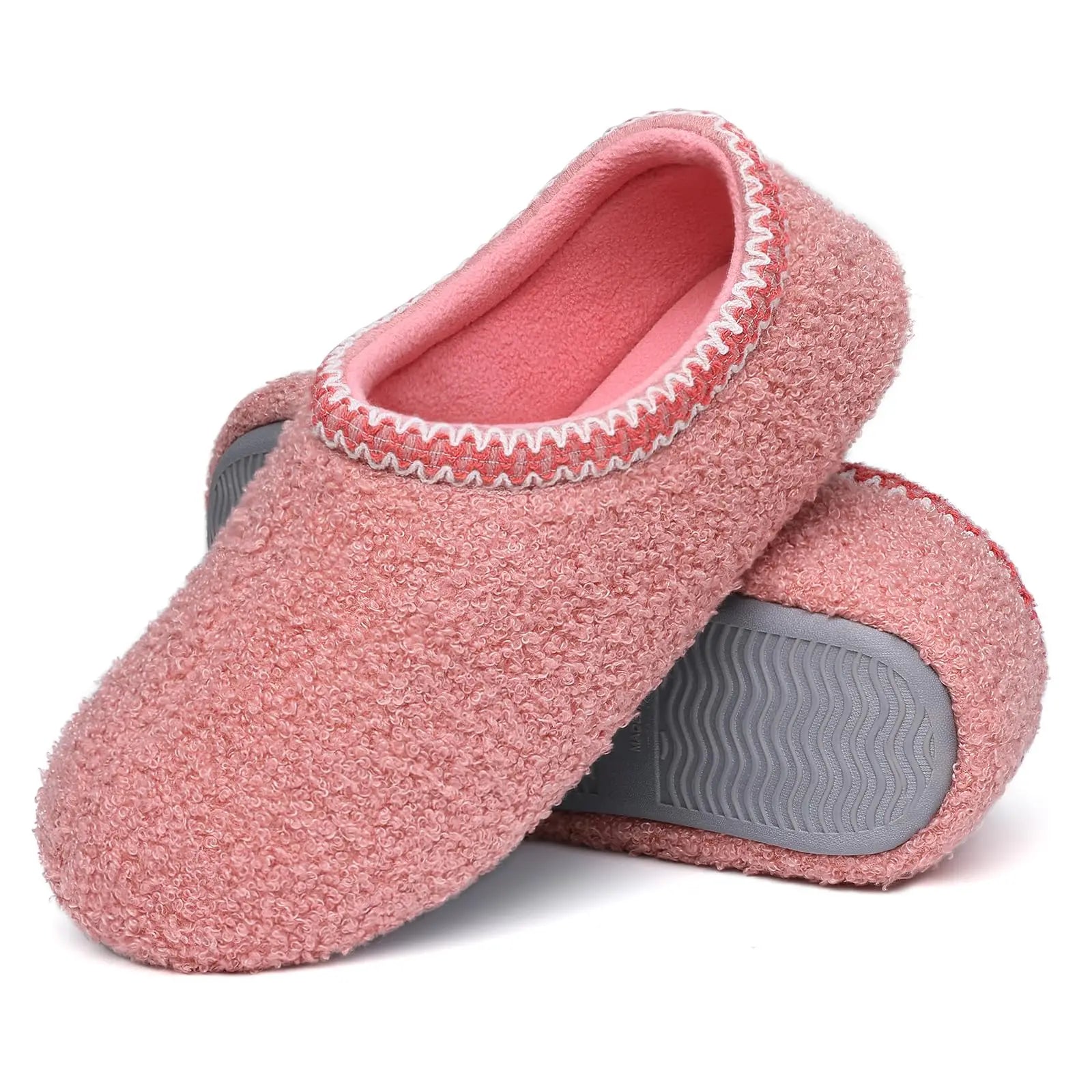 Gacimy Fur House Slippers For Women Soft Memory Foam Flat Slides Winter Warm Teddy Fleece Lady Bedroom Shoes Fluffy Sock Slipper