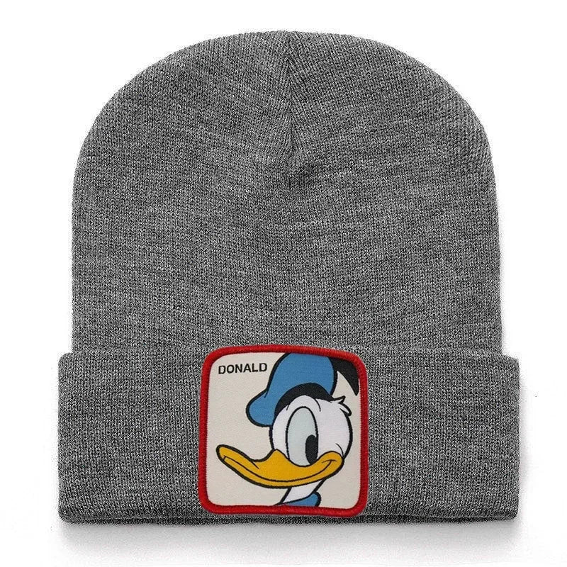 Disney Mickey Mouse Knitting Beanies Hat Men Women Anime Quality Cap Cute Casual Warm Fashion Versatile Cold Cap for Women Hats