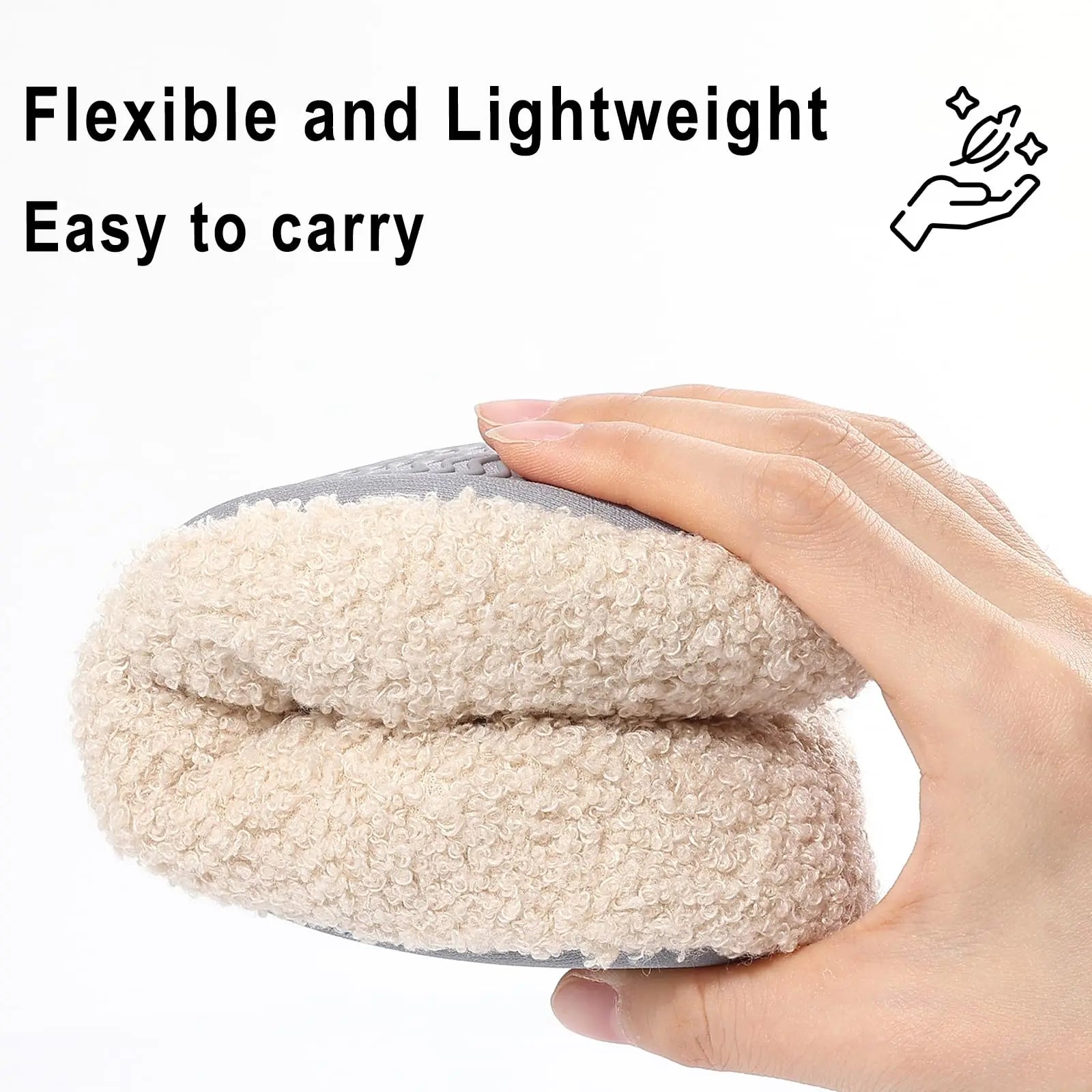 Gacimy Fur House Slippers For Women Soft Memory Foam Flat Slides Winter Warm Teddy Fleece Lady Bedroom Shoes Fluffy Sock Slipper
