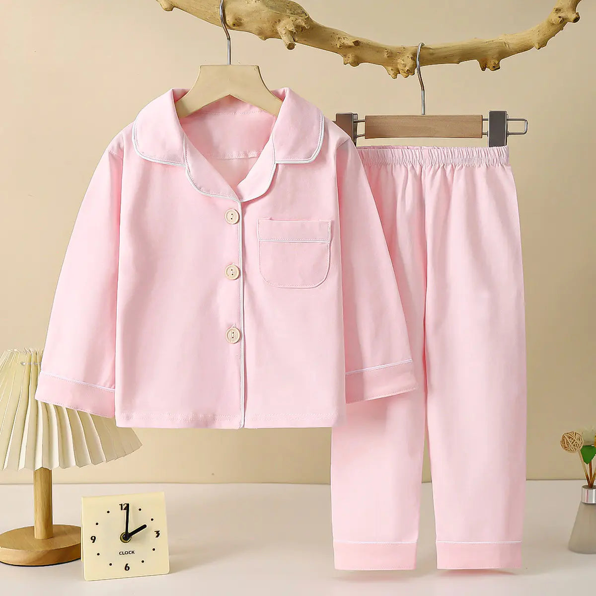 Children's Long-Sleeved Casual Pajama Set (Parent-Child)