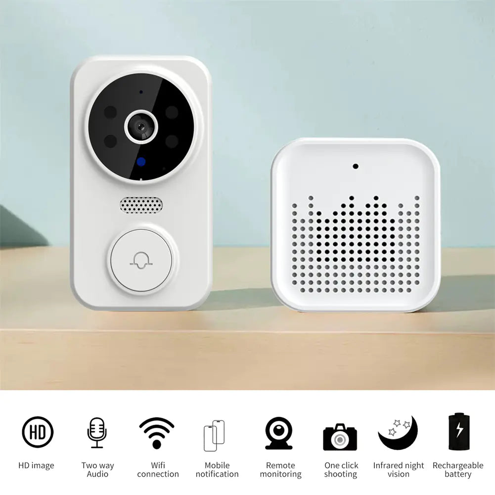 M8 Smart WiFi Doorbell with Remote Voice Intercom